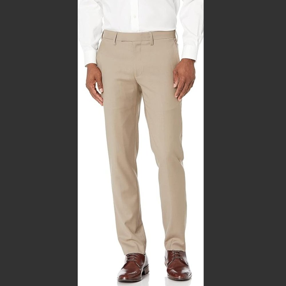 Louis Raphael Slim Fit Flat Front Stretch Dress Pant Size 35x30